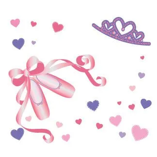 Personalized Ballet Princess Child's Espresso Flip Stool