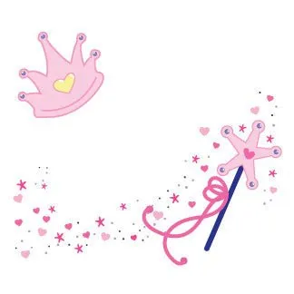 Personalized Fairy Princess Child's Espresso Flip Stool