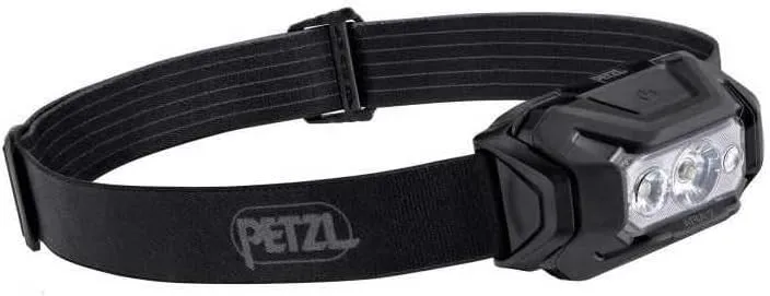 PETZL ARIA 2 RGB, Compact, Durable, Waterproof headlamp with White, red, Green and Blue Modes, 450 lumens, Black/Yellow