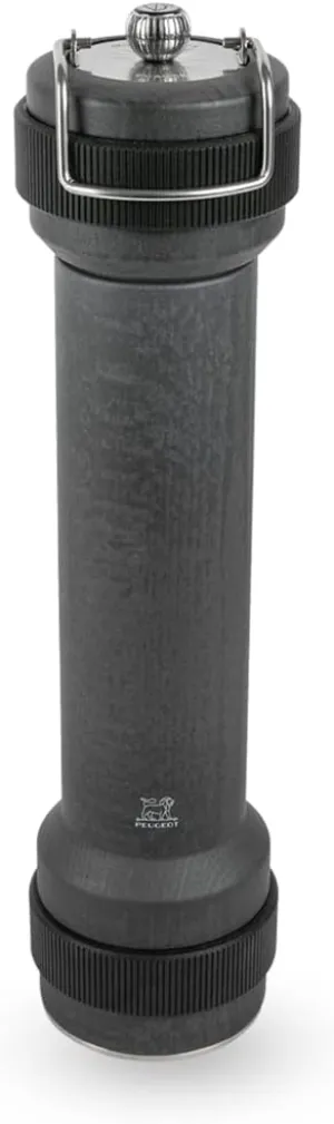 Peugeot Barbecue Wood Pepper Mill with built in light, Graphite, 12in