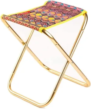 Picnic Chair Outdoor Fishing Stool Aluminum Oxcloth Sturdy Portable Lightweight and,Camping Folding Chair/Black/Free Size