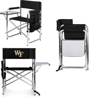 PICNIC TIME NCAA Cal Bears Sports Chair with Side Table - Beach Chair - Camp Chair for Adults