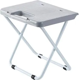 Portable Gray Folding Stool Ideal for Outdoor Activities Like Beach, Camping, Picnics, Parties, and Fishing - Lightweight, Practical, and Durable Load Chair