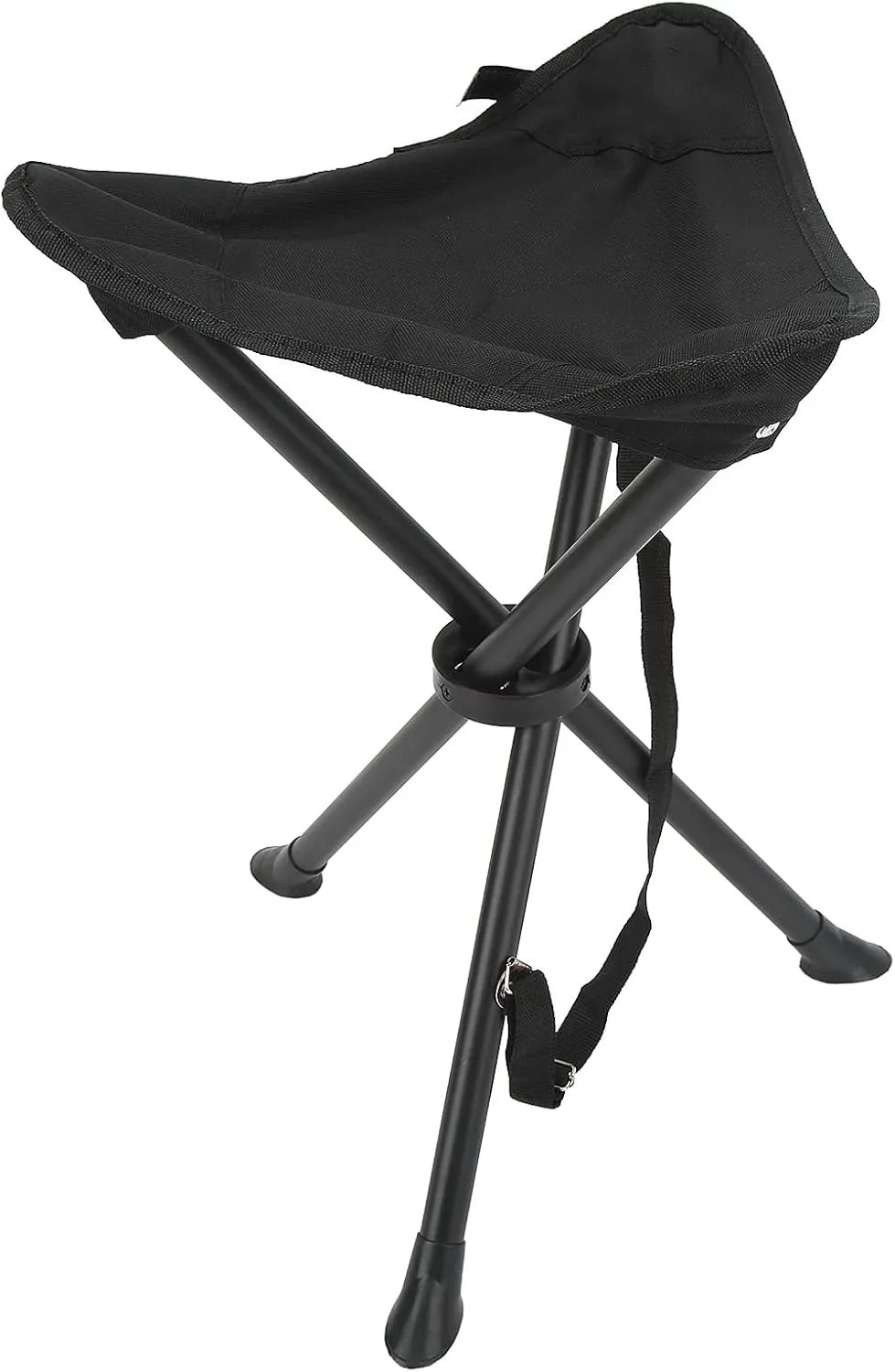 Portable Seat, Oxford Cloth Camping Stool Portable Chair with High Stability for Outdoor Fishing (Black)