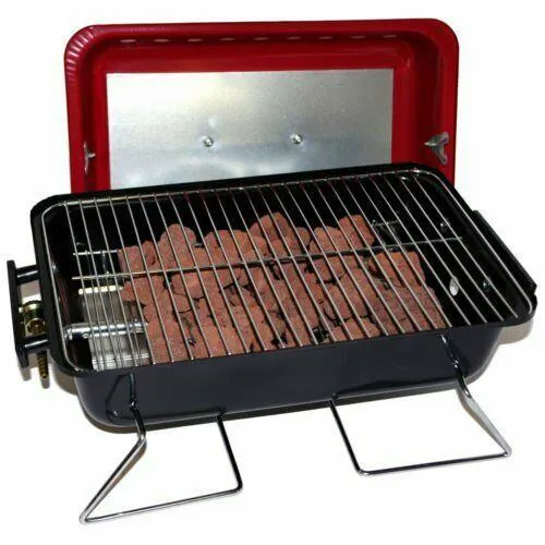 Portable Table Top Gas Barbeque With Lava Rocks