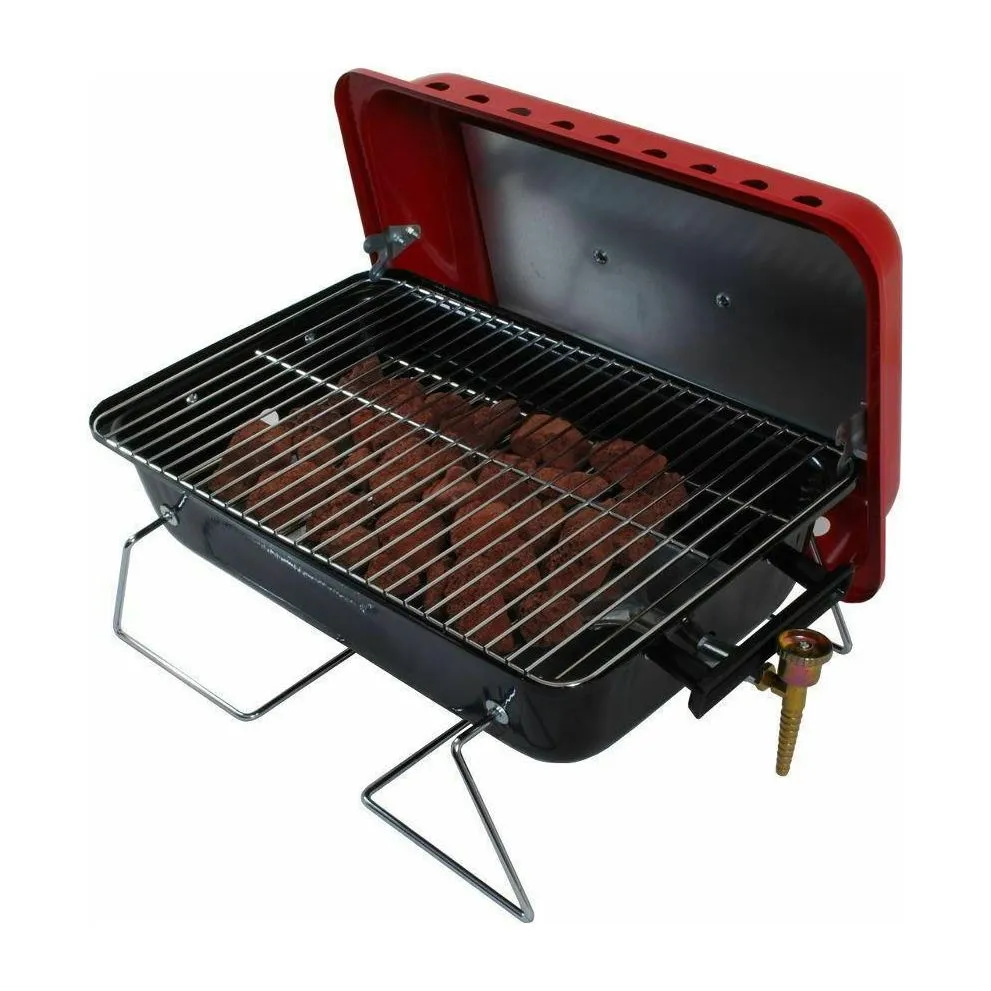 Portable Table Top Gas Barbeque With Lava Rocks