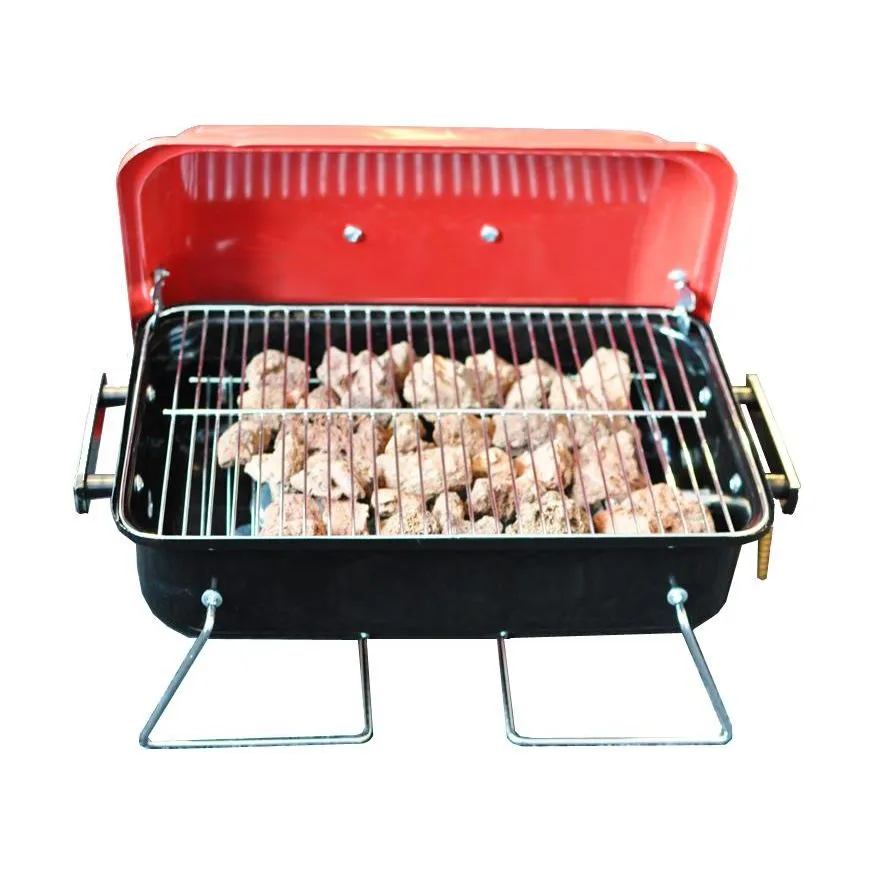 Portable Table Top Gas Barbeque With Lava Rocks