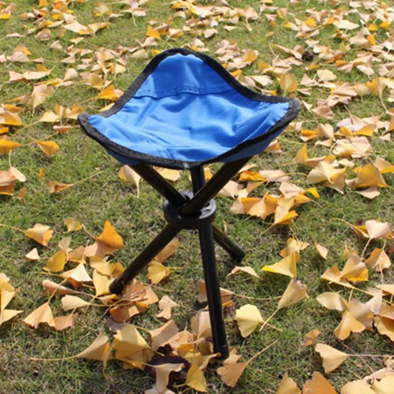 Portable Three-Legged Folding Chair