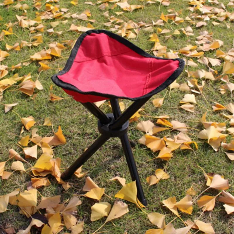 Portable Three-Legged Folding Chair