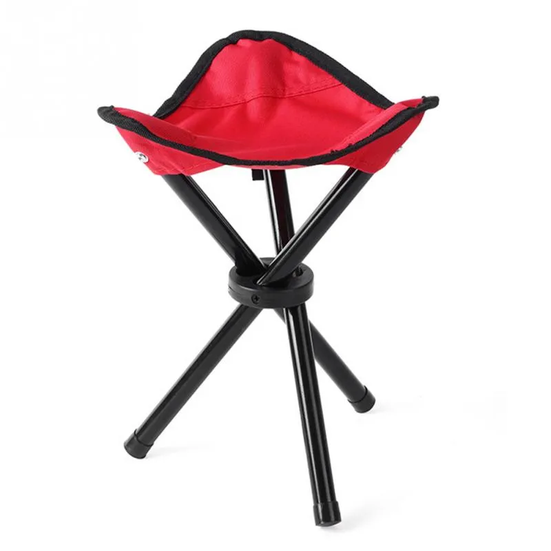 Portable Three-Legged Folding Chair