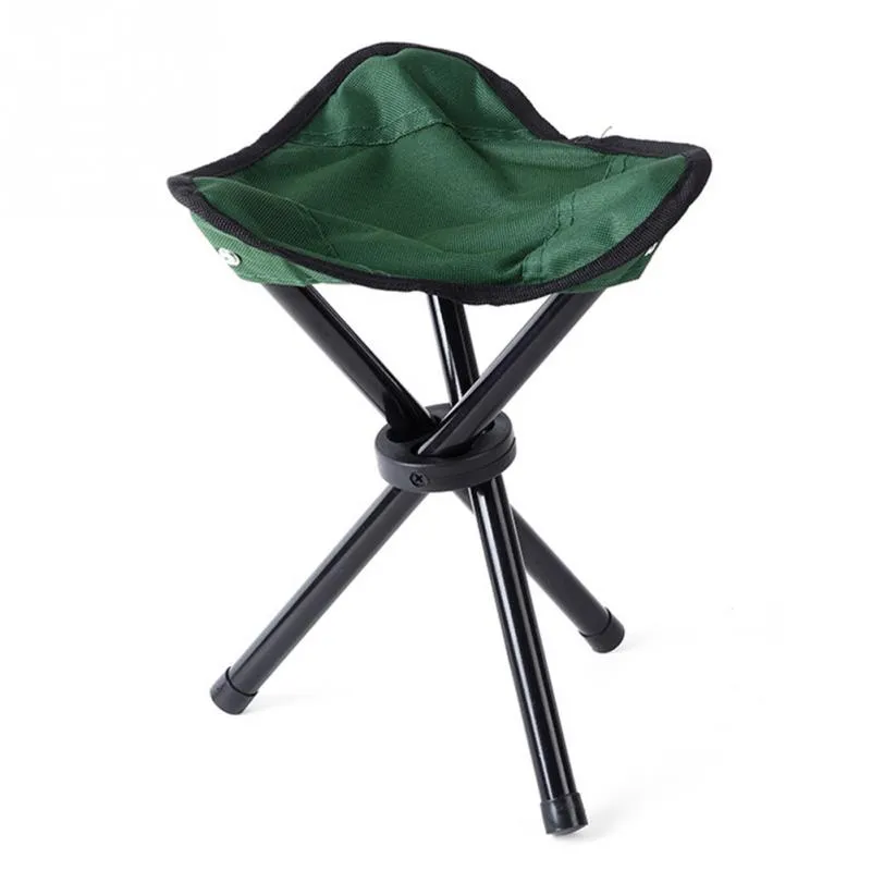 Portable Three-Legged Folding Chair