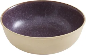 Portmeirion Minerals Medium Serving Bowl Amethyst | 10 inch Ceramic Serving Platter made from Stoneware | Dishwasher, Microwave, Freezer, and Oven Safe | Perfect for Kitchen Entertainment