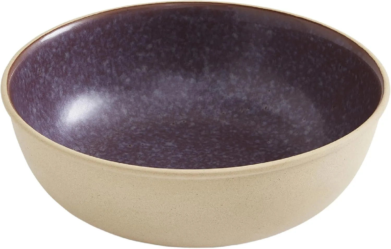 Portmeirion Minerals Medium Serving Bowl Amethyst | 10 inch Ceramic Serving Platter made from Stoneware | Dishwasher, Microwave, Freezer, and Oven Safe | Perfect for Kitchen Entertainment