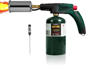 POWERFUL Grill Torch Charcoal Starter,Propane Searing Torch, Charcoal Lighter,Fire Starter, Sous Vide,Kitchen Lighter, BBQ Grill Torch Gun,Cooking Torch (Fuel Not Included)
