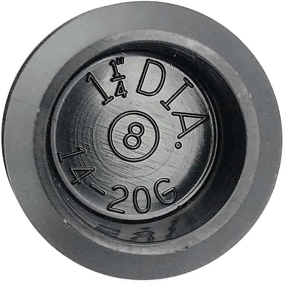 Premium Grade 1 1/4 Inch Round Plastic Plugs, Extra Durable 14-20 Gauge (50 Pack) Pipe Plug Tubing End Cap, Black Round End Caps, Durable Chair Glide Sliders, Furniture Floor Protection.