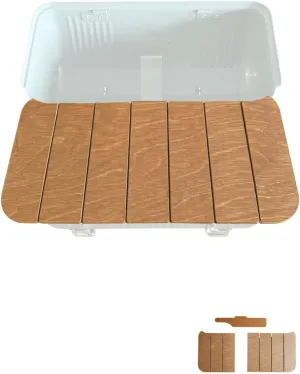 PUPACAMP Wooden Table Compatible with Stanley Lunch Box 10qt (9.5L) (Detachable Top Board)