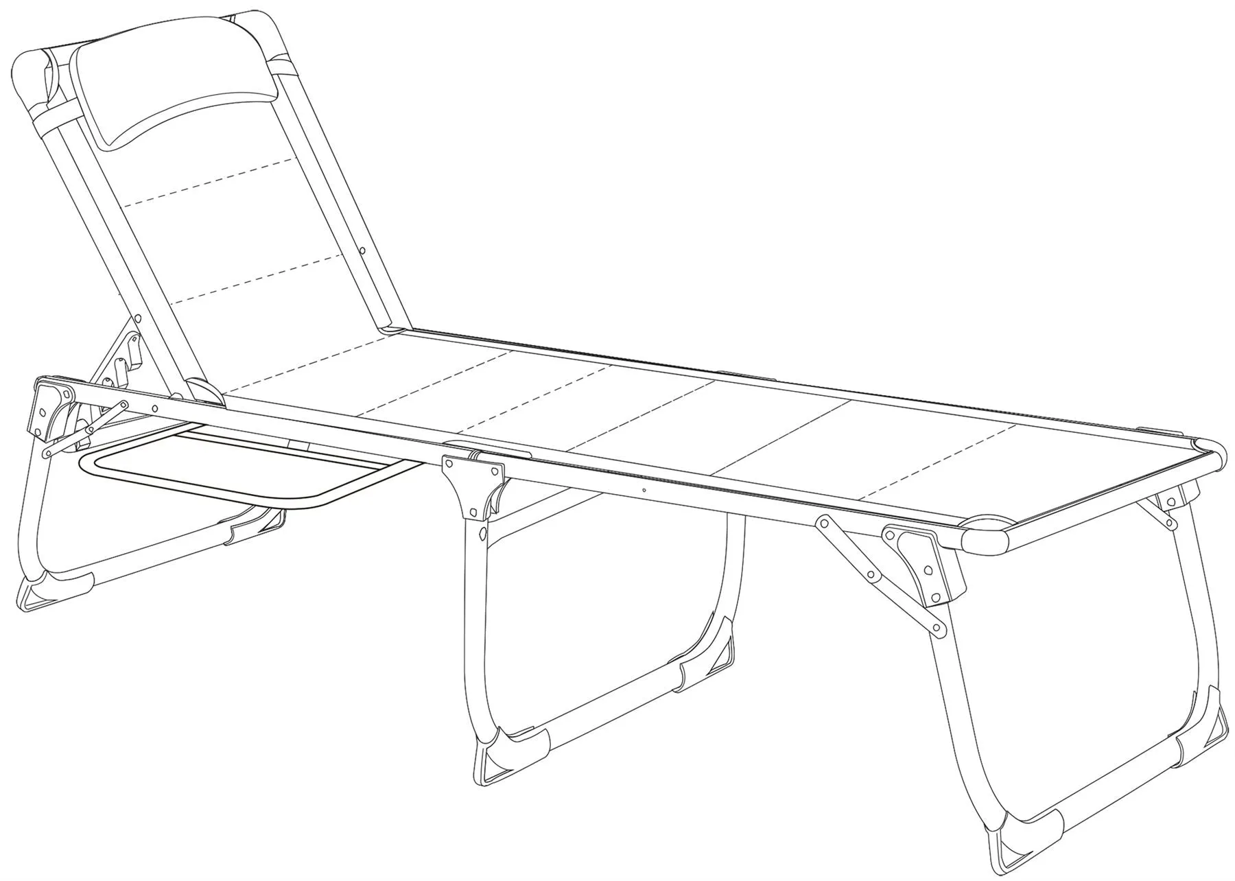 Quest Naples Pro Lounge bed with side table