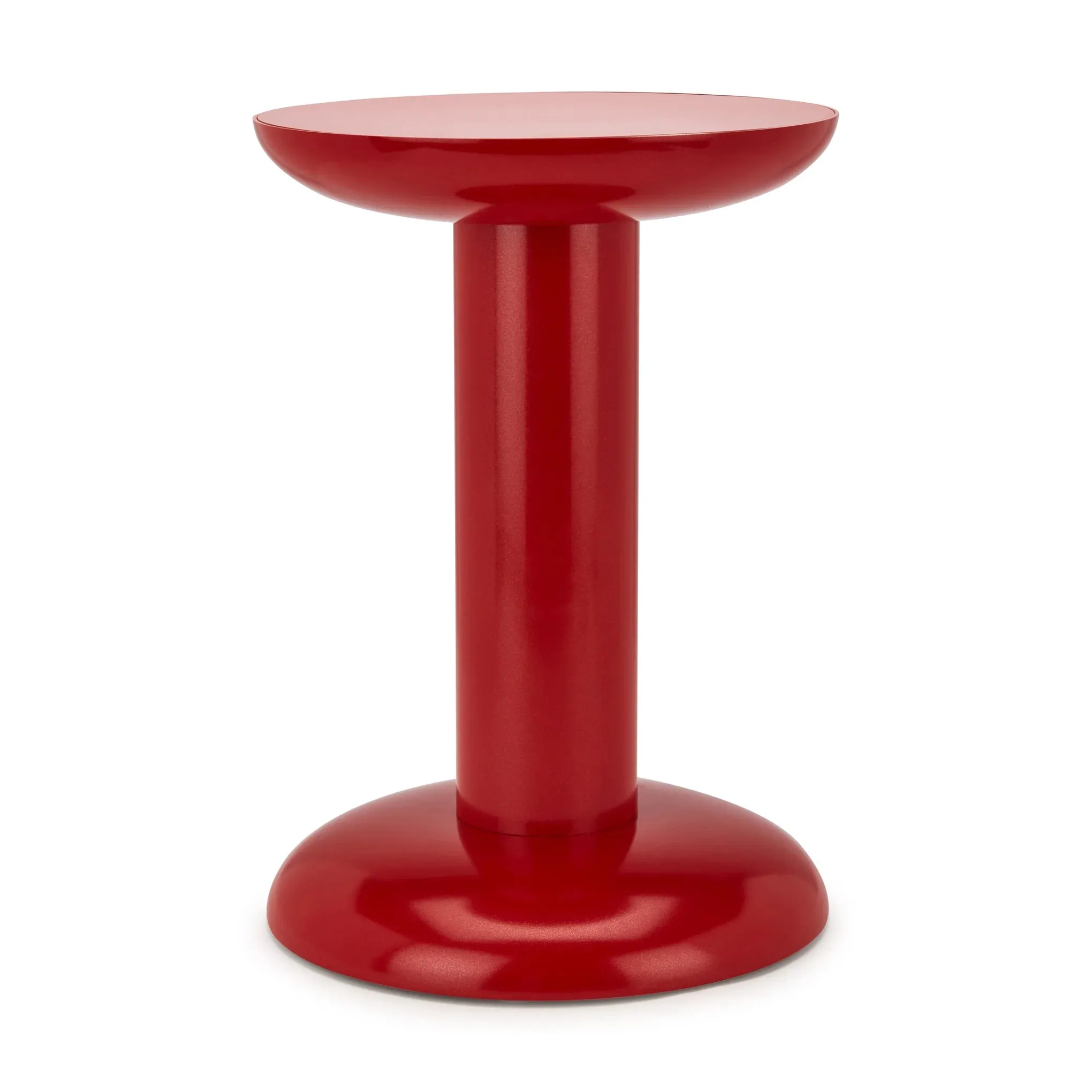Raawii Recycled Aluminum Thing Stool - Caramine Red