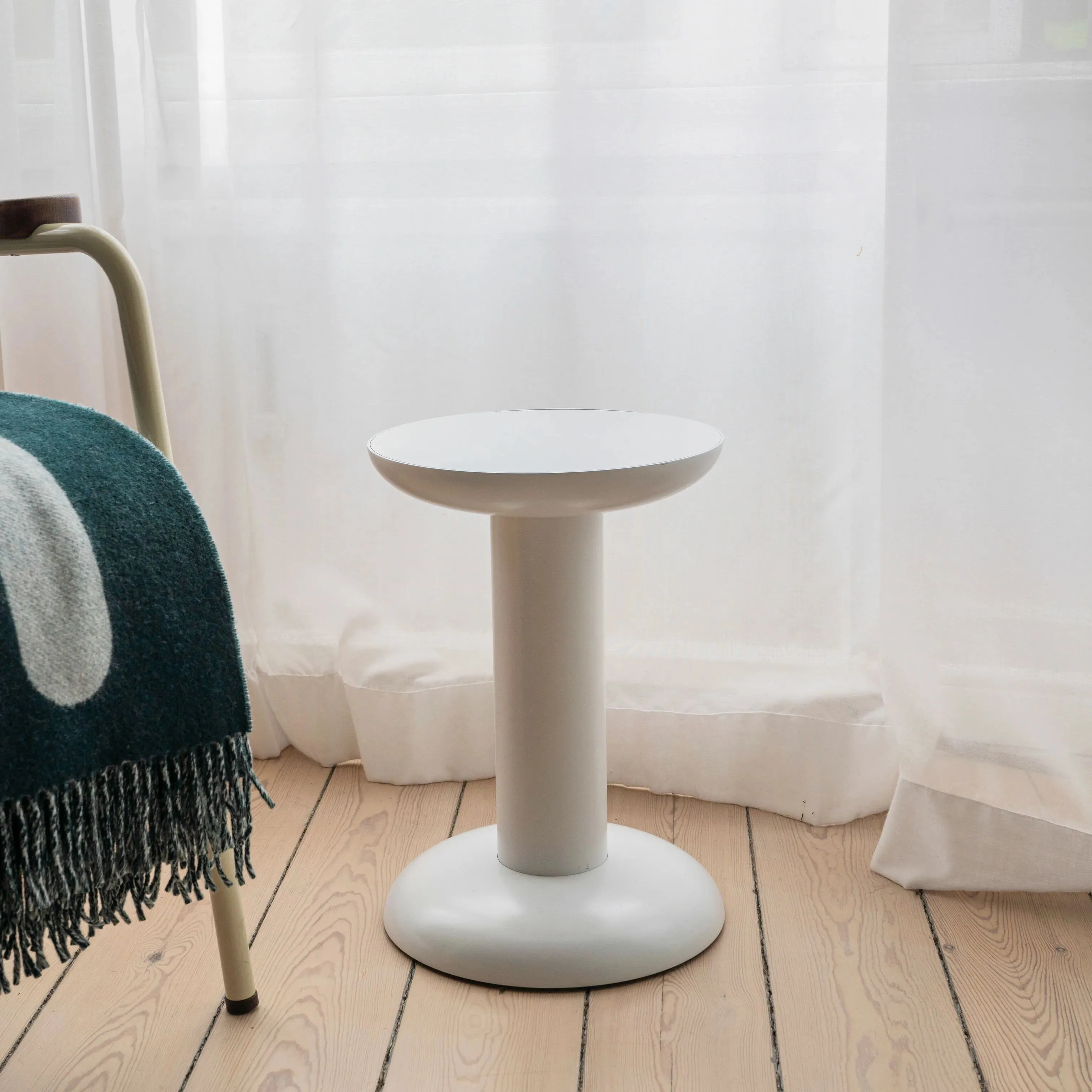 Raawii Recycled Aluminum Thing Stool - Caramine Red