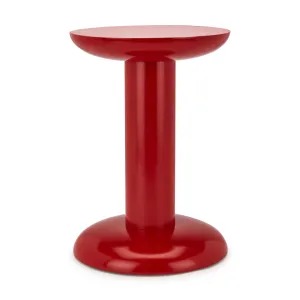 Raawii Recycled Aluminum Thing Stool - Caramine Red