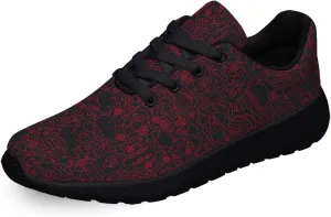 Reamson Women Men Sneaker Barbecue Grill Line Shoes Black Size 10.5