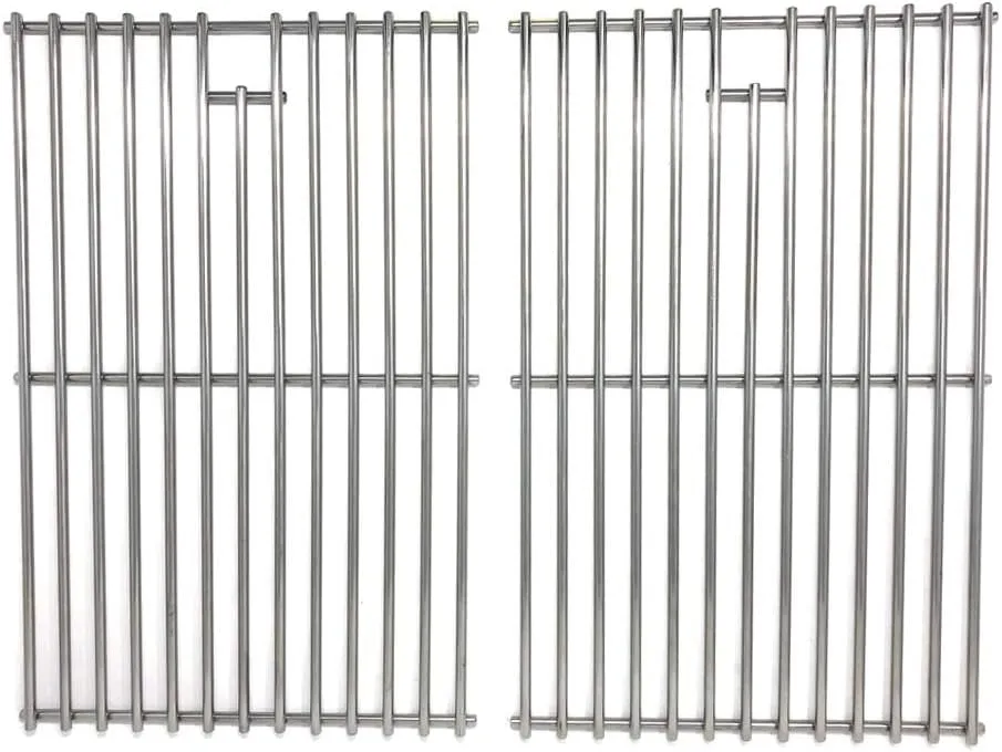 Replacement Grill Cooking Grates for Select Arkla 4420U6, 4451K, 2518SL, GSC2418, SLG2006B, SLG2007A, SLG2008A & Lowes 241317, 241318 Gas Models, Set of 2