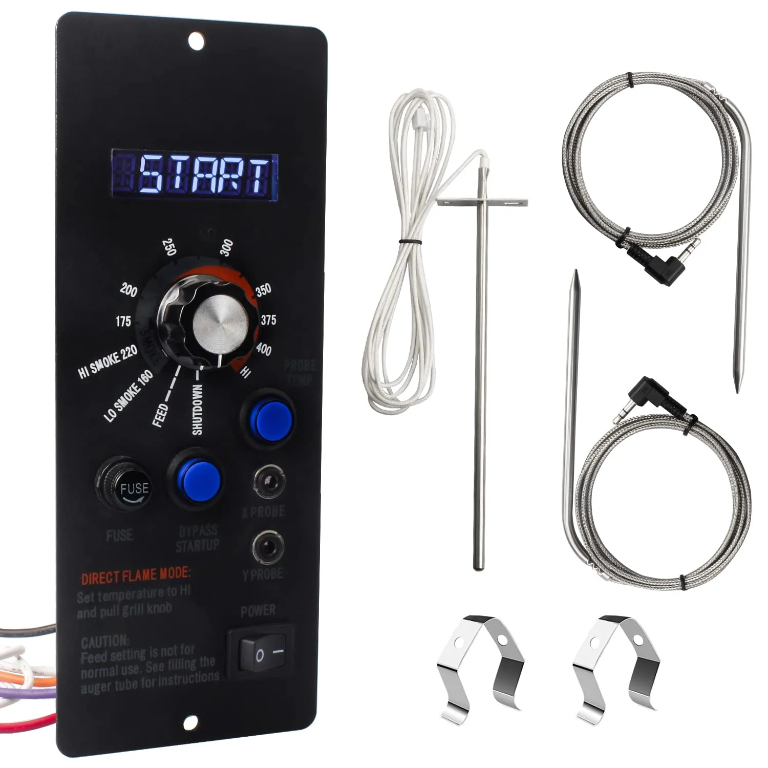 Replacement Parts for Camp Chef Digital Temperature Controller Kit,Compatible with Camp Chef Wood Pellet Grills,with 2 Meat Probe,Temperature Sensor