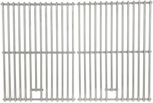 Replacement Stainless Grill Cooking Grates for Select Ducane 1500, 1502, 1502HNE, 1502S, 1504SHLPE, 4005SLPE, 5002SLPE, 5002SNE, 5004SHLPE, 20172302 Gas Models, Set of 2
