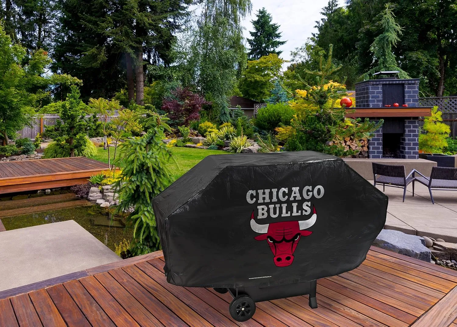 Rico Industries NASCAR Deluxe Grill Cover Deluxe Vinyl Grill Cover