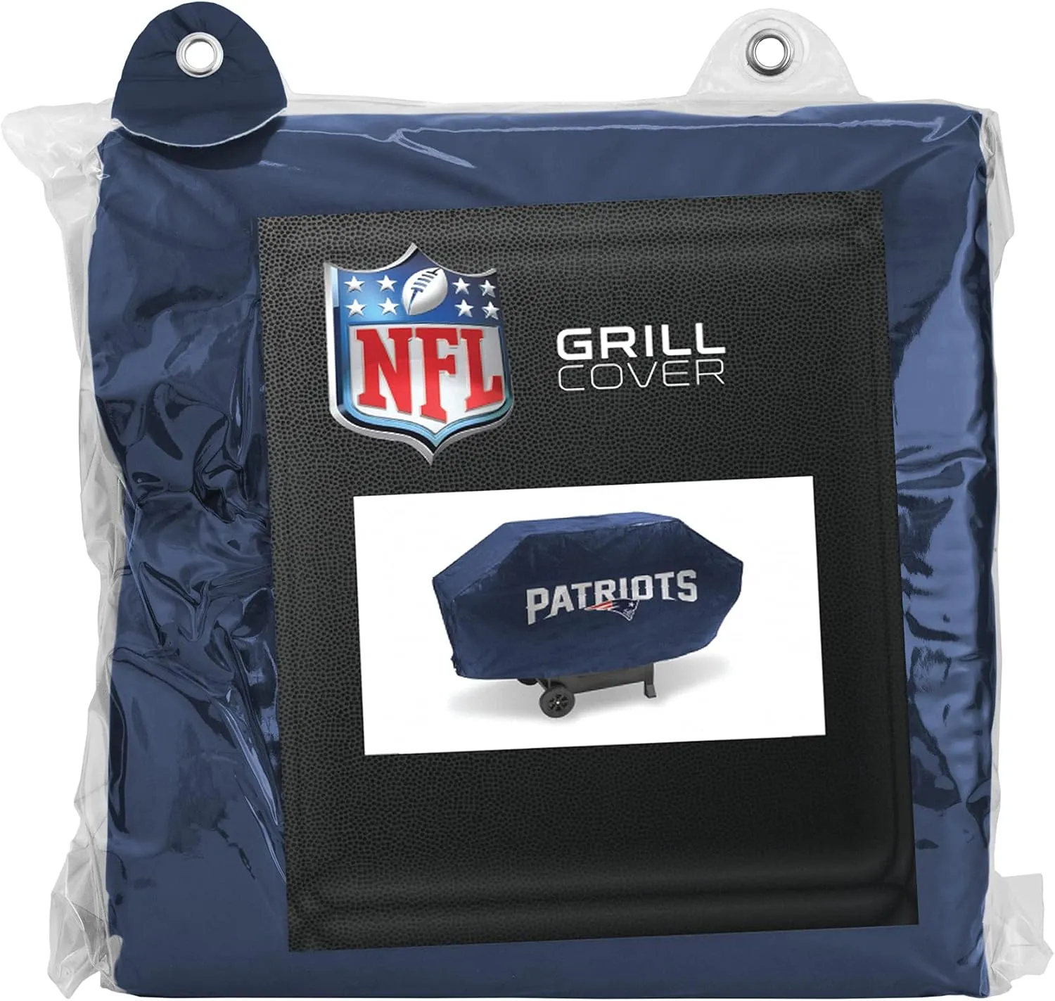 Rico Industries NFL Vinyl Padded Deluxe Grill Cover, 68 x 21 x 35-inches