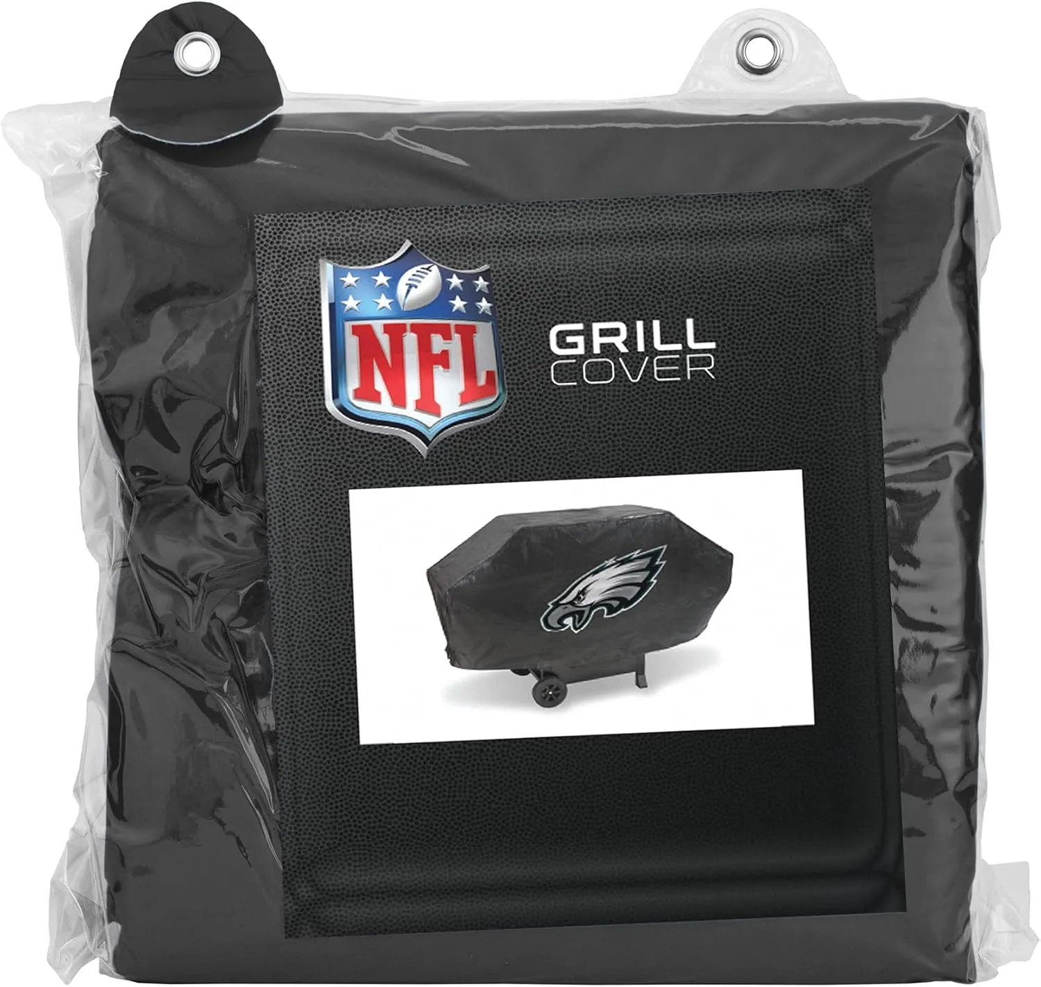 Rico Industries NFL Vinyl Padded Deluxe Grill Cover, 68 x 21 x 35-inches