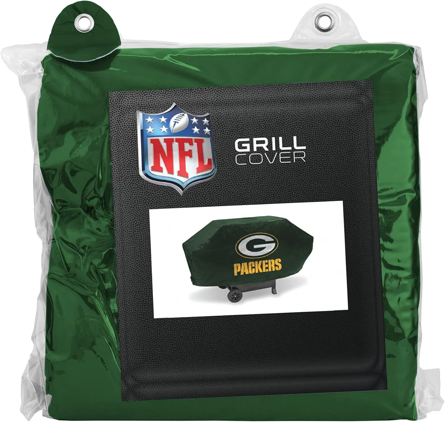 Rico Industries NFL Vinyl Padded Deluxe Grill Cover, 68 x 21 x 35-inches