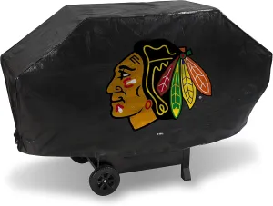 Rico Industries NHL Deluxe Grill Cover Deluxe Vinyl Grill Cover - 68" Wide/Heavy Duty/Velcro Staps