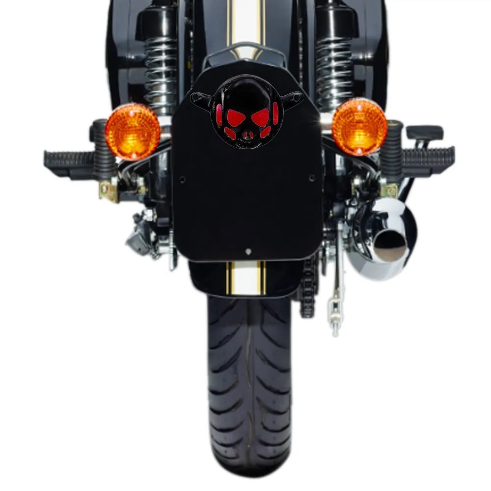 R.J.VON Grill Combo Set Head Light Grill, Indicator, Tail Light Skull, Eyes Grill Black