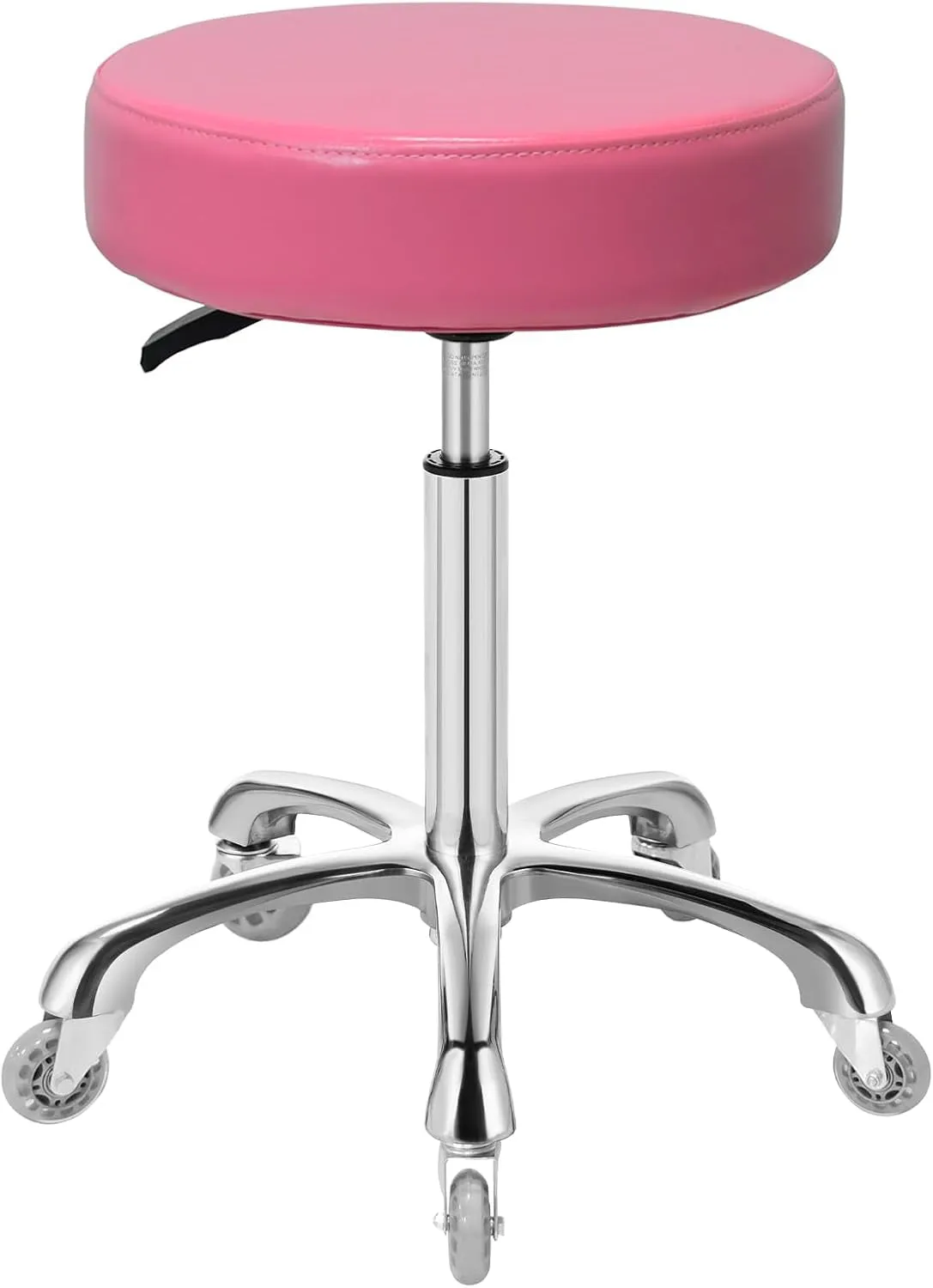 Rolling Stool with Wheels, Heavy Duty Hydraulic Stool for Shop Guitar Lab Tattoo Workbench Medical,Adjustable Massage Swivel Stool Chair (Black)