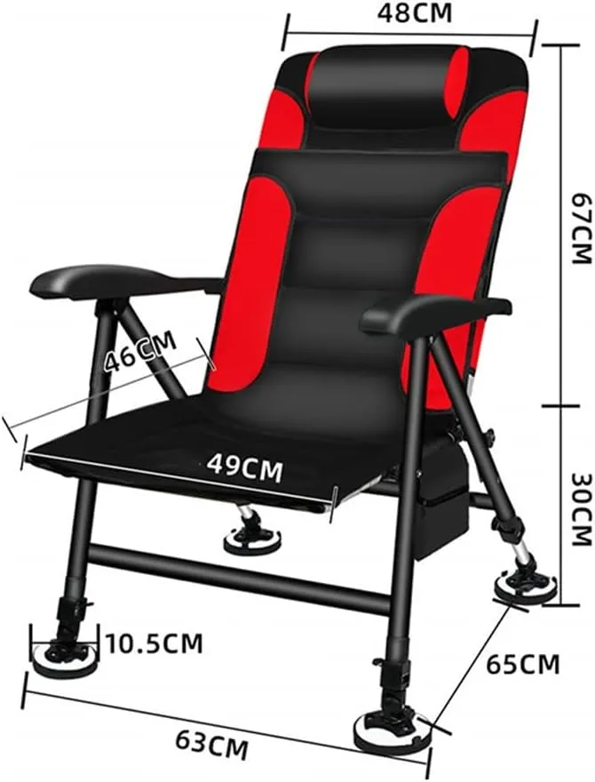 s, Fishing Chair Fishing Stool Outdoor AllTerrain Aluminum Armchair Folding Multifunctional Portable Fishing Gear Chair/a/As Shown (B As Shown)