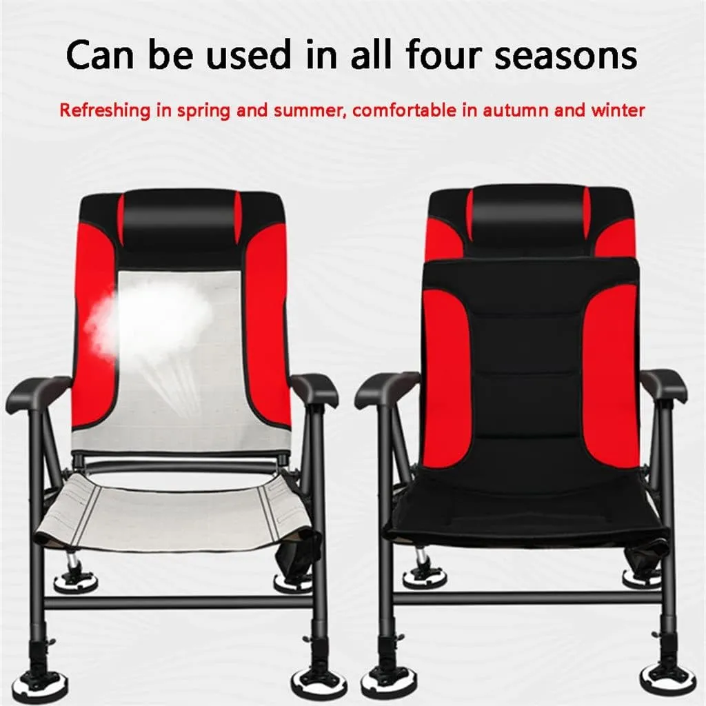 s, Fishing Chair Fishing Stool Outdoor AllTerrain Aluminum Armchair Folding Multifunctional Portable Fishing Gear Chair/a/As Shown (B As Shown)
