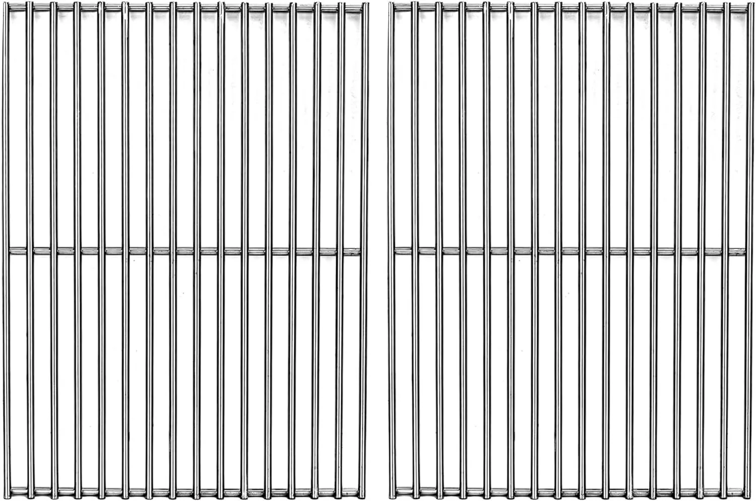 S6666B (2-Pack) 19" Stainless Steel Cooking Grid Grates for Bakers and Chefs ST1017-012939, ST1017-012939,Brinkmann 810-8401-S, 810-8532-F, 810-8534-S,Broil-Mate, Charmglow, Gas Grill