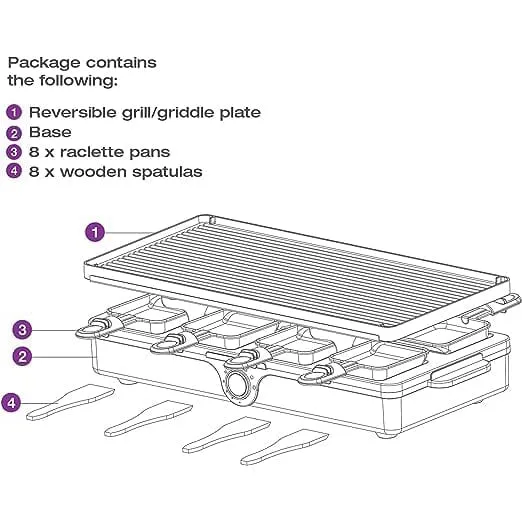 Salton Party Grill/Raclette – 8 person