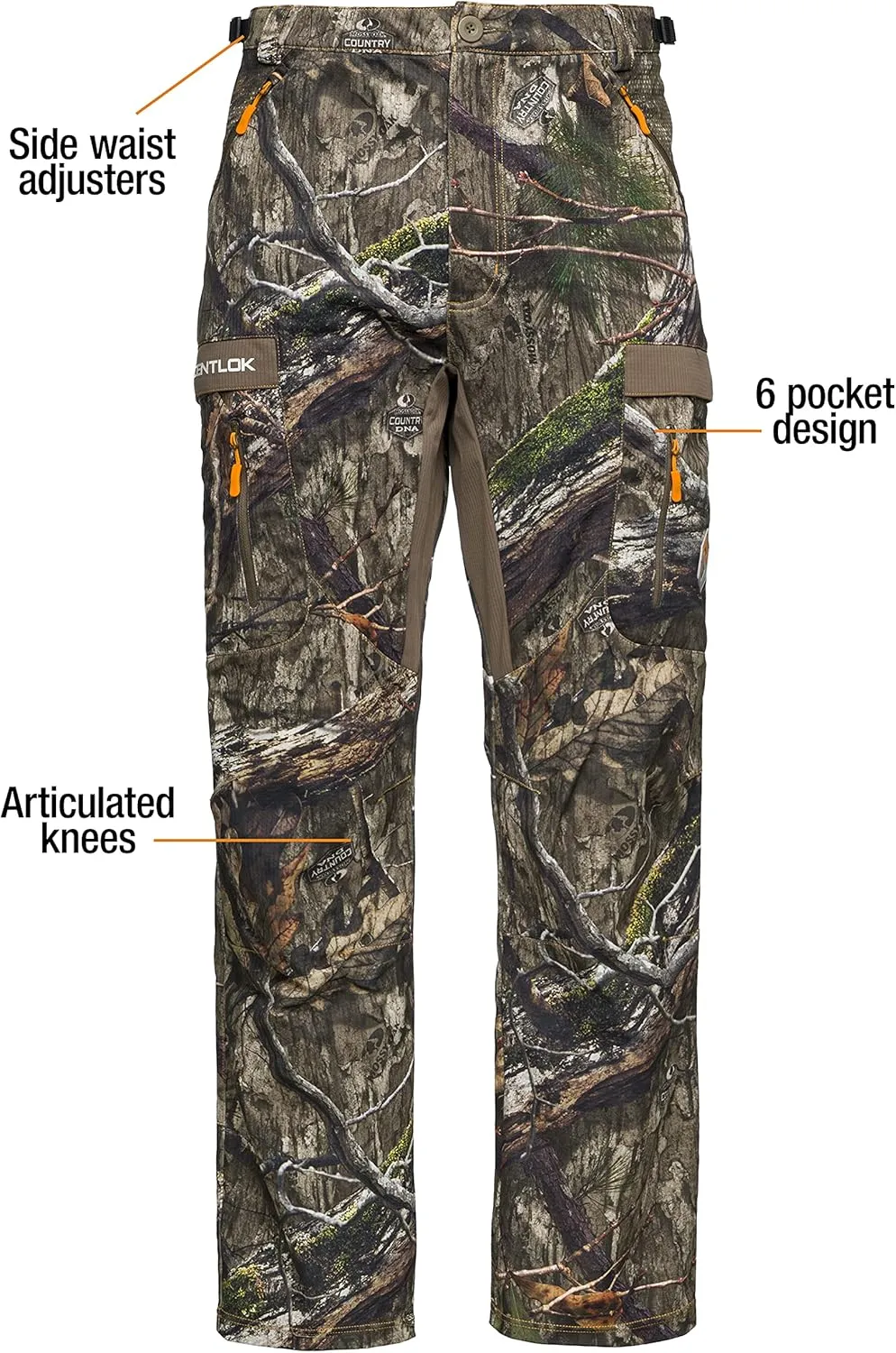 ScentLok Camo Hunting Pants for Men - Savanna Aero Crosshair Lightweight Gear
