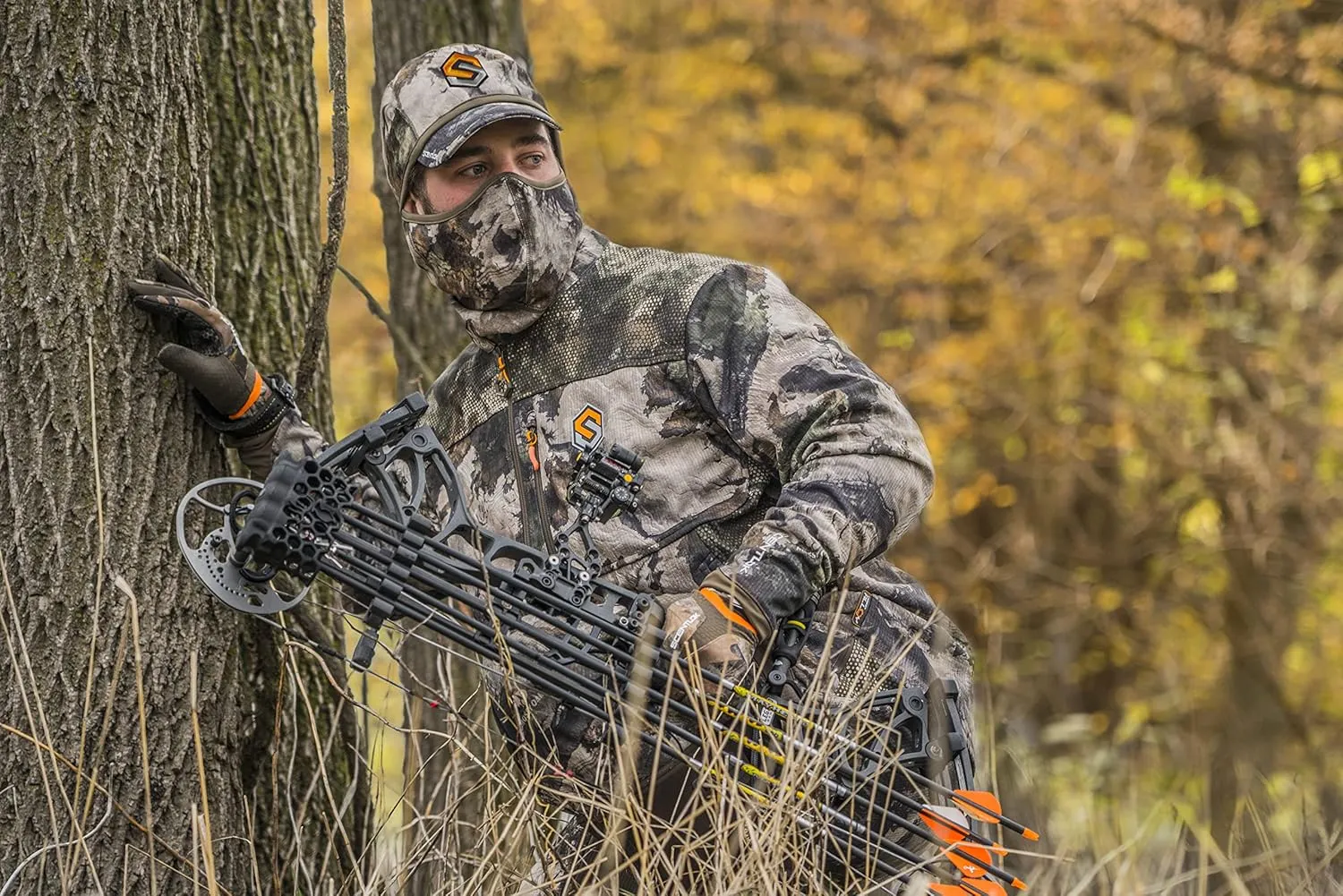 ScentLok Savanna Lightweight Camo Shooter Gloves for Hunting and Outdoor Use