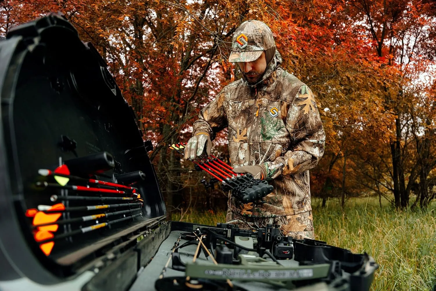 ScentLok Savanna Lightweight Camo Shooter Gloves for Hunting and Outdoor Use