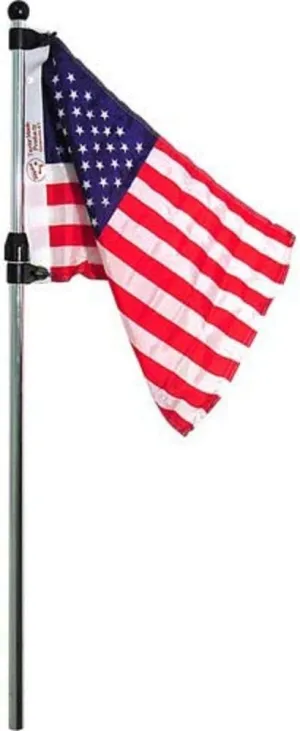 SeaSense Flag Pole W/Us Flag Telescoping #50071027