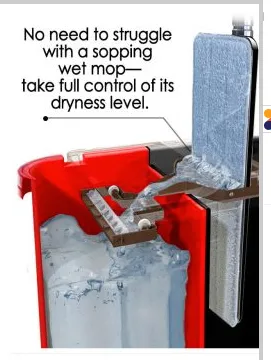 ‘Self-Squeeze’ Microfibre Mop Wet & Dry System