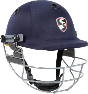 SG Blaze tech Cricket Premium Helmet, (Blue, Black, Green Color)