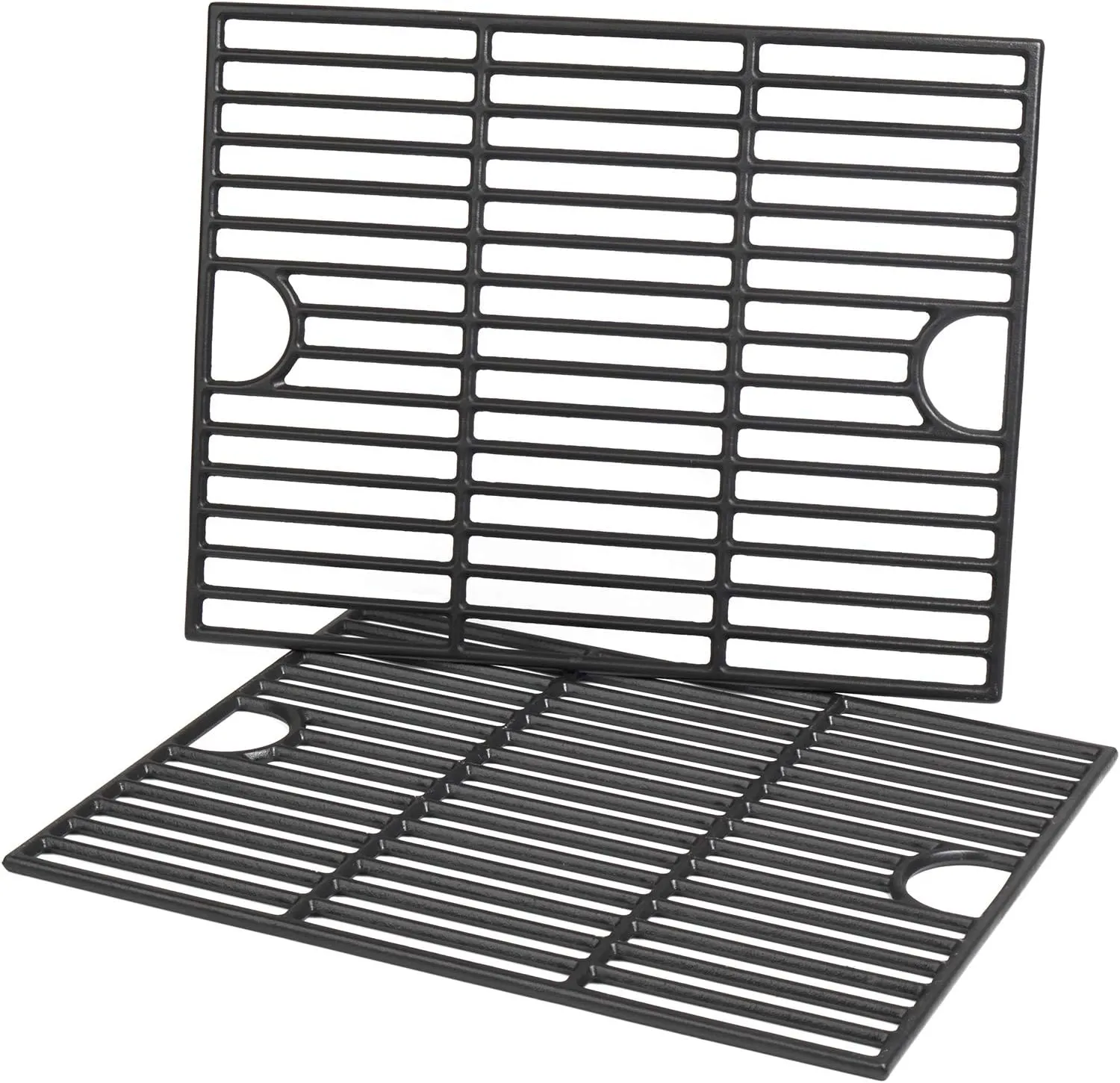 SHINESTAR Grill Grates Replacement Parts for Home Depot Nexgrill 720-0830H, 720-0670A, 720-0783E, 5 Burner 720-0888, 720-0888N, Cast Iron, 17 x 13 1/4 Inch, 2 Pack