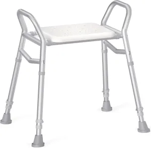 Shower Chair for Inside Shower, FSA HSA Eligible Height Adjustable Shower Seat, 350lbs Shower Chair for Elderly and Disabled, White