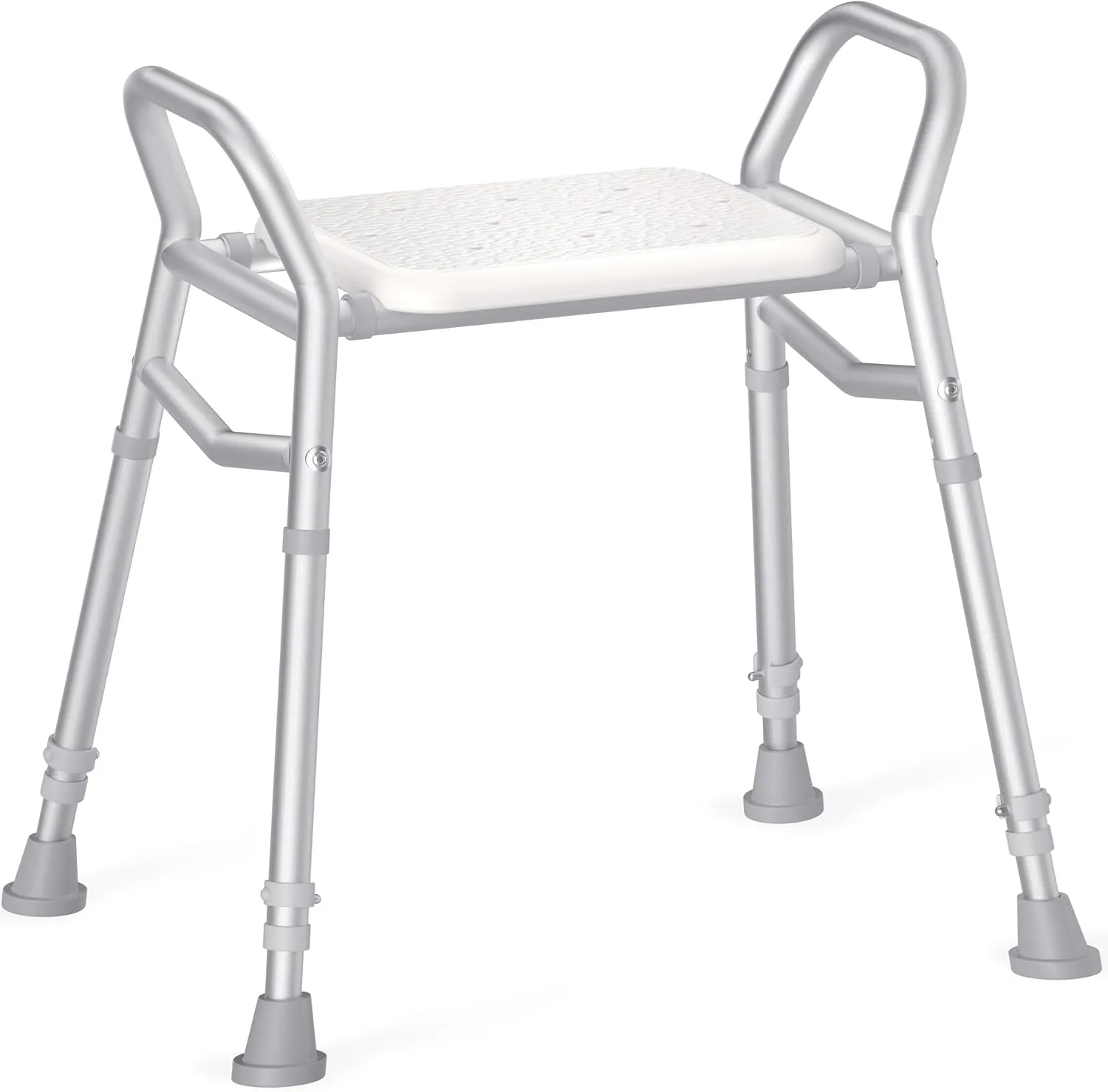 Shower Chair for Inside Shower, FSA HSA Eligible Height Adjustable Shower Seat, 350lbs Shower Chair for Elderly and Disabled, White