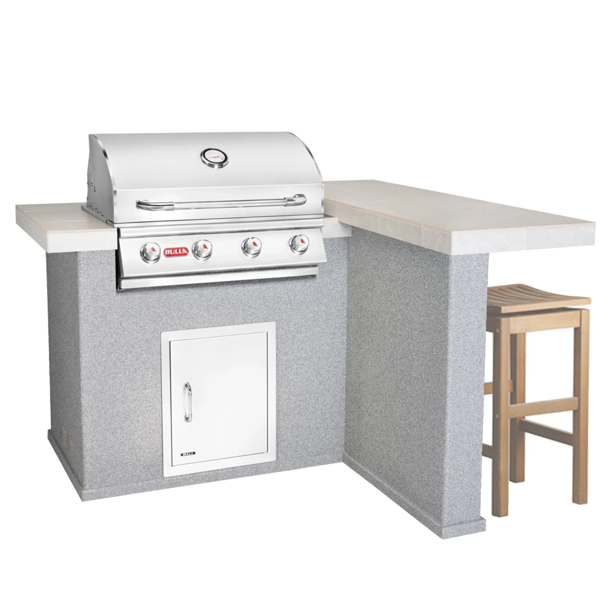Single Grill Island w/ Bar - Patio Q