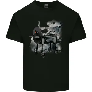 Smokey BBQ Grill Mens Light Cotton T-Shirt